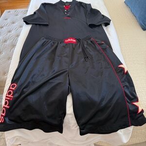 Adidas Black and Red Stars & Stripes set